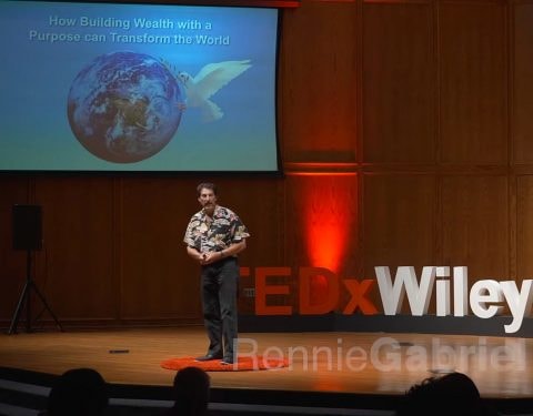 Rennie Gabriel speaking at TEDx Wiley College